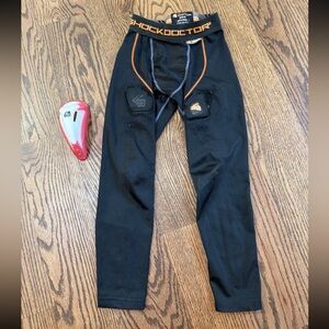 Youth small shock doctor hockey Velcro pants